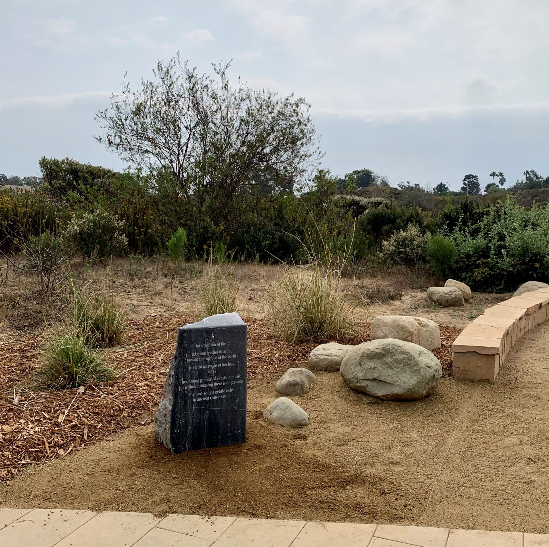 Reich Poetry Stone Installation